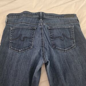 AG Adriano Goldschmied Dark Blue Straight Leg Jeans